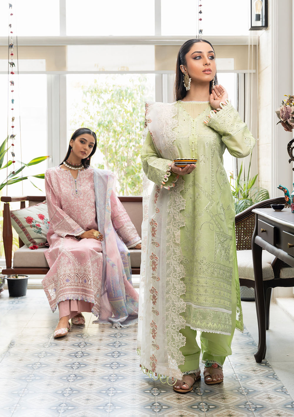Aik Atelier | Samah Lawn 24 | LOOK 07 - Designer Dress - Maria Faisal
