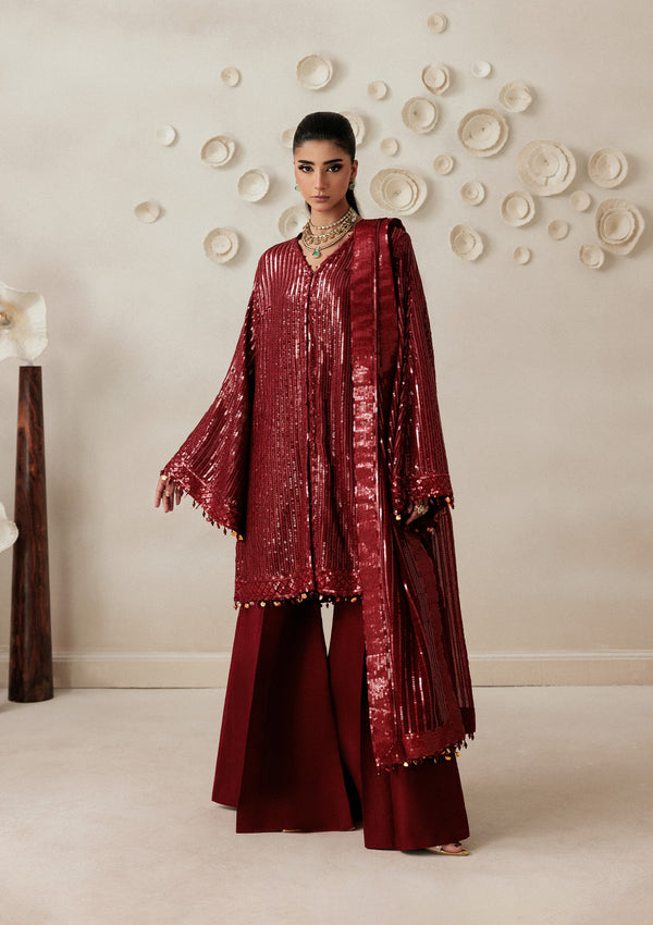 Aik Atelier | Aik Sham 26 | VOL. 1 - LOOK 08 - Formal Dress - available at Maria Faisal in UK and USA.