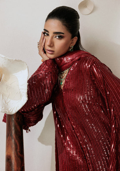 Aik Atelier | Aik Sham 26 | VOL. 1 - LOOK 08 - Formal Dress - available at Maria Faisal in UK and USA.