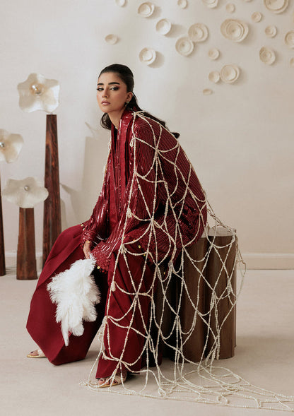 Aik Atelier | Aik Sham 26 | VOL. 1 - LOOK 08 - Formal Dress - available at Maria Faisal in UK and USA.
