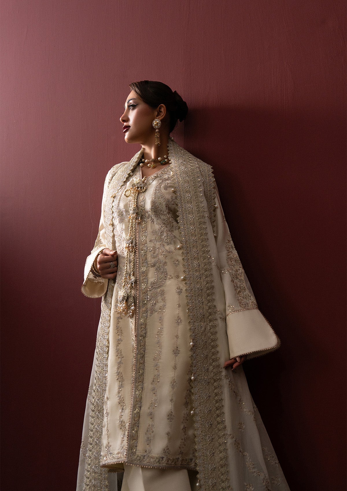 Aik Atelier | Lady Aik 25 | LOOK 01 - Formal Dress - available at Maria Faisal in UK and USA.