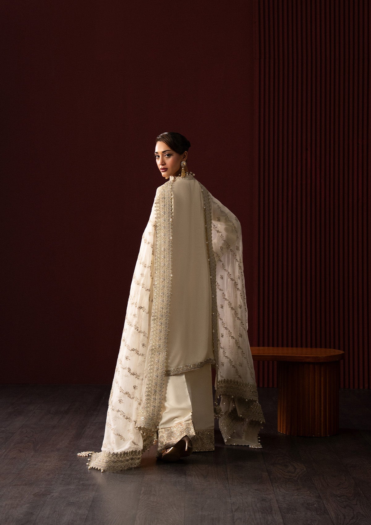 Aik Atelier | Lady Aik 25 | LOOK 01 - Formal Dress - available at Maria Faisal in UK and USA.