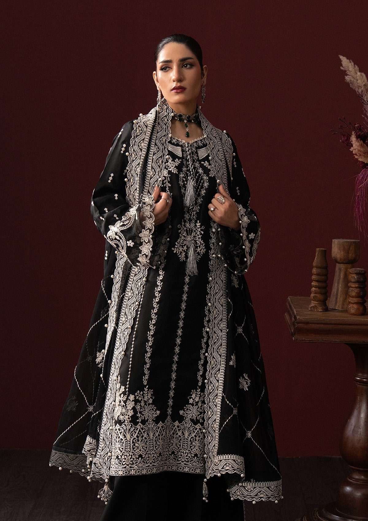 Aik Atelier | Lady Aik 25 | LOOK 02 - Formal Dress - available at Maria Faisal in UK and USA.