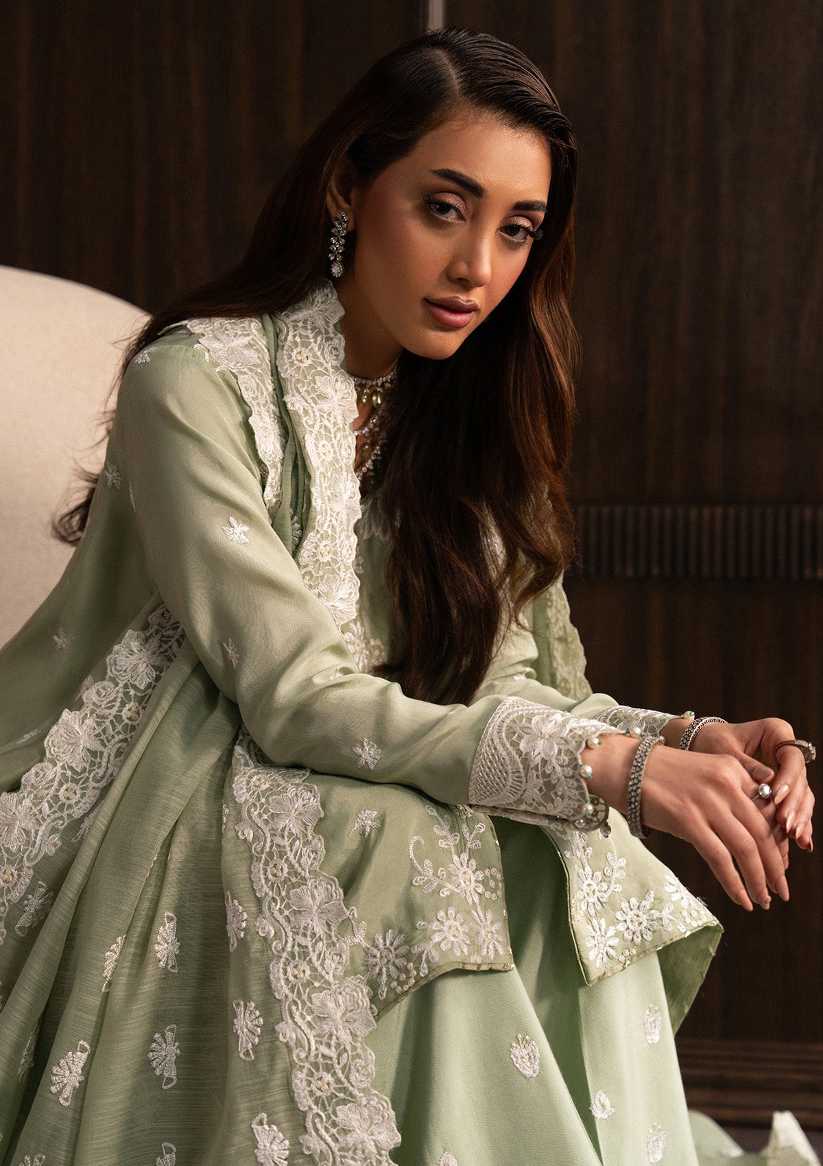 Aik Atelier | Lady Aik 25 | LOOK 03 - Formal Dress - available at Maria Faisal in UK and USA.