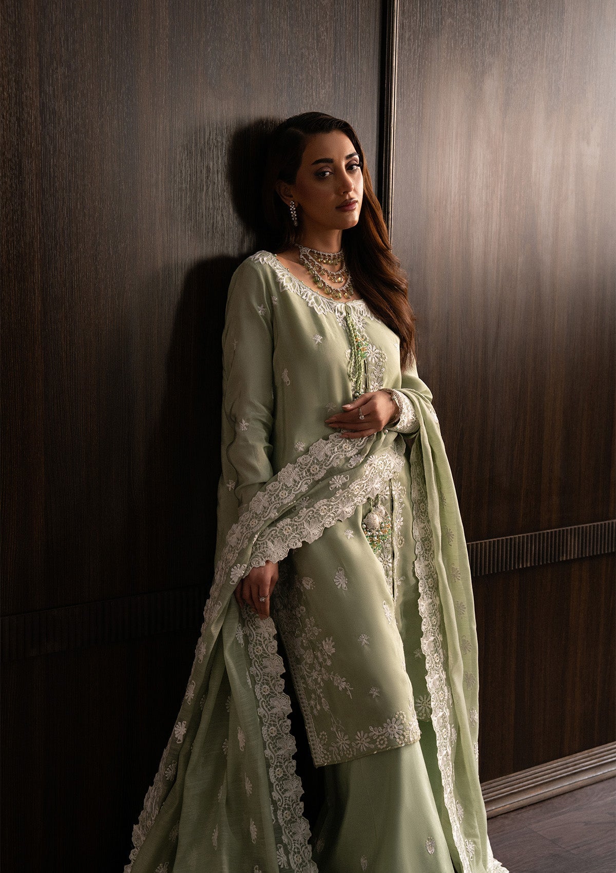 Aik Atelier | Lady Aik 25 | LOOK 03 - Formal Dress - available at Maria Faisal in UK and USA.