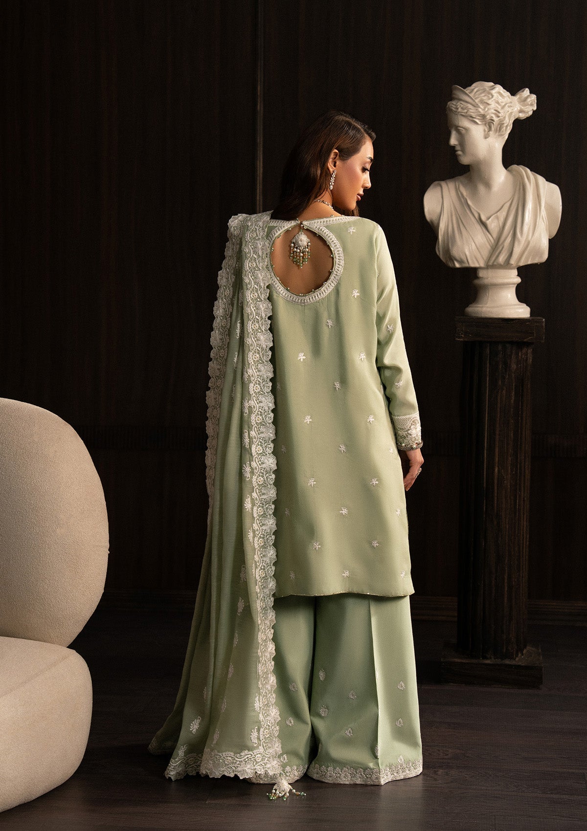 Aik Atelier | Lady Aik 25 | LOOK 03 - Formal Dress - available at Maria Faisal in UK and USA.