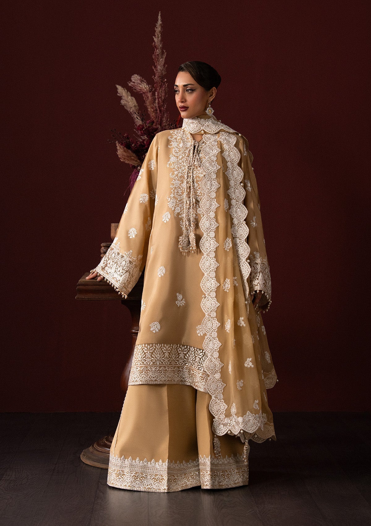 Aik Atelier | Lady Aik 25 | LOOK 04 - Formal Dress - available at Maria Faisal in UK and USA.