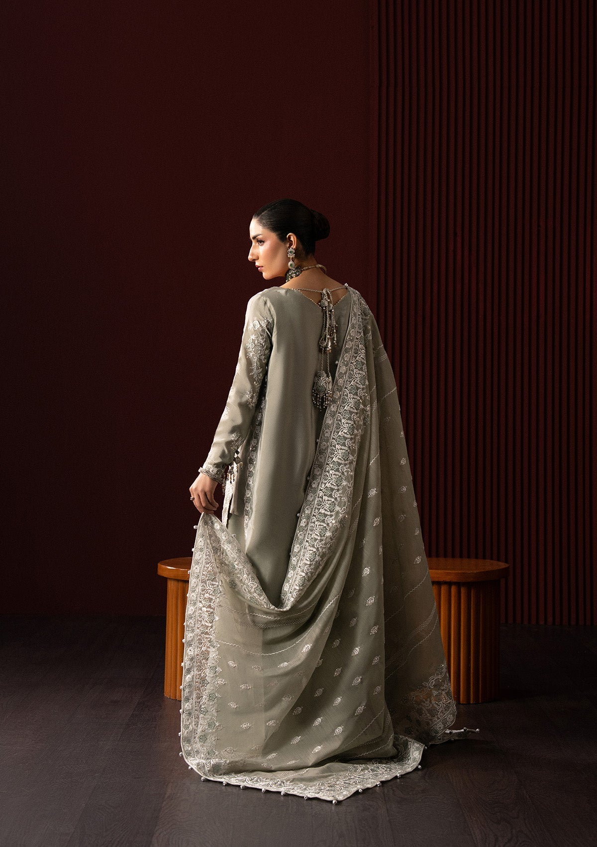 Aik Atelier | Lady Aik 25 | LOOK 06 - Formal Dress - available at Maria Faisal in UK and USA.