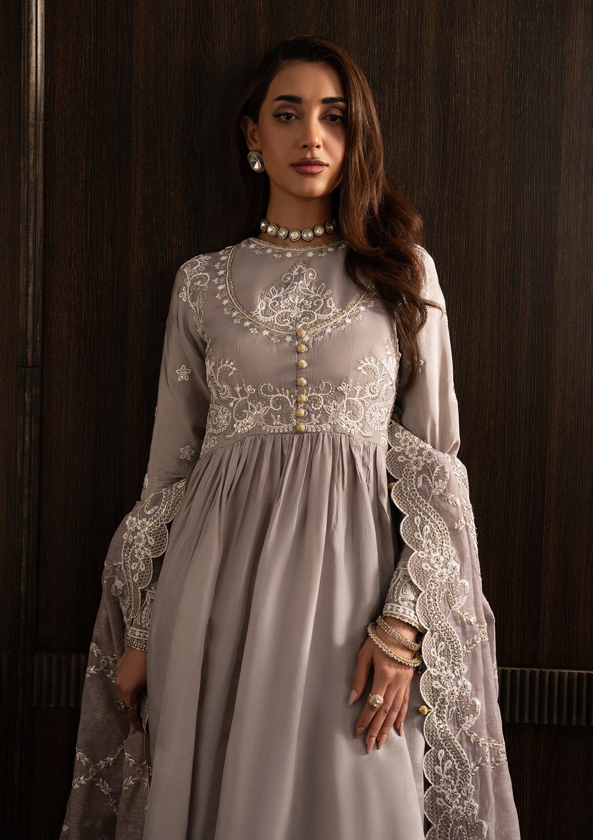 Aik Atelier | Lady Aik 25 | LOOK 07 - Formal Dress - available at Maria Faisal in UK and USA.