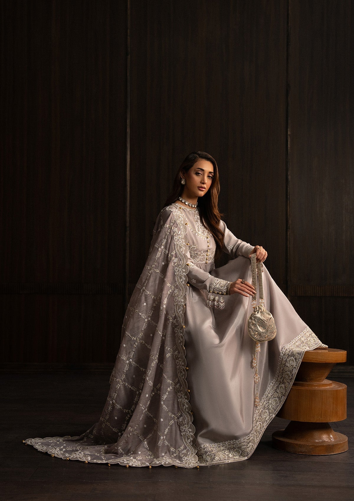 Aik Atelier | Lady Aik 25 | LOOK 07 - Formal Dress - available at Maria Faisal in UK and USA.
