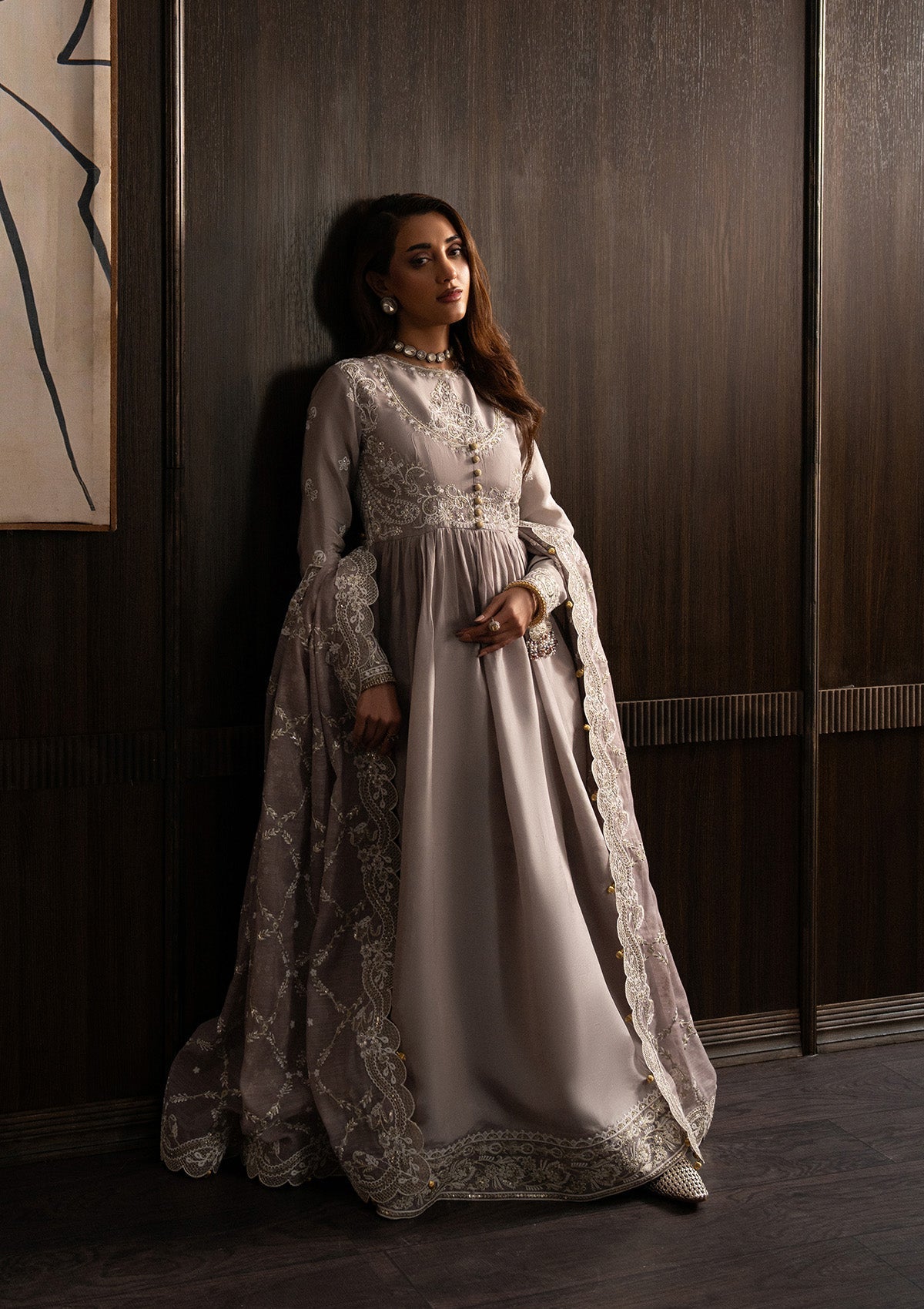 Aik Atelier | Lady Aik 25 | LOOK 07 - Formal Dress - available at Maria Faisal in UK and USA.