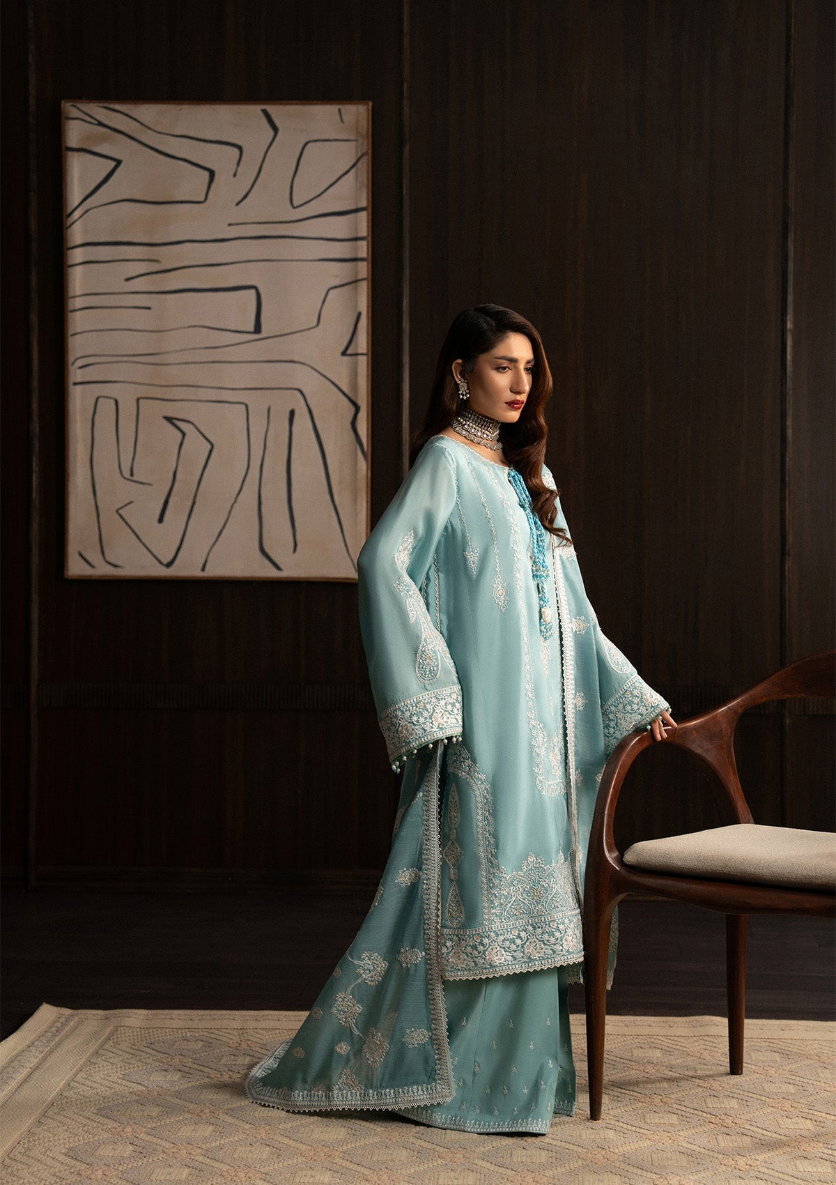 Aik Atelier | Lady Aik 25 | LOOK 08 - Formal Dress - available at Maria Faisal in UK and USA.