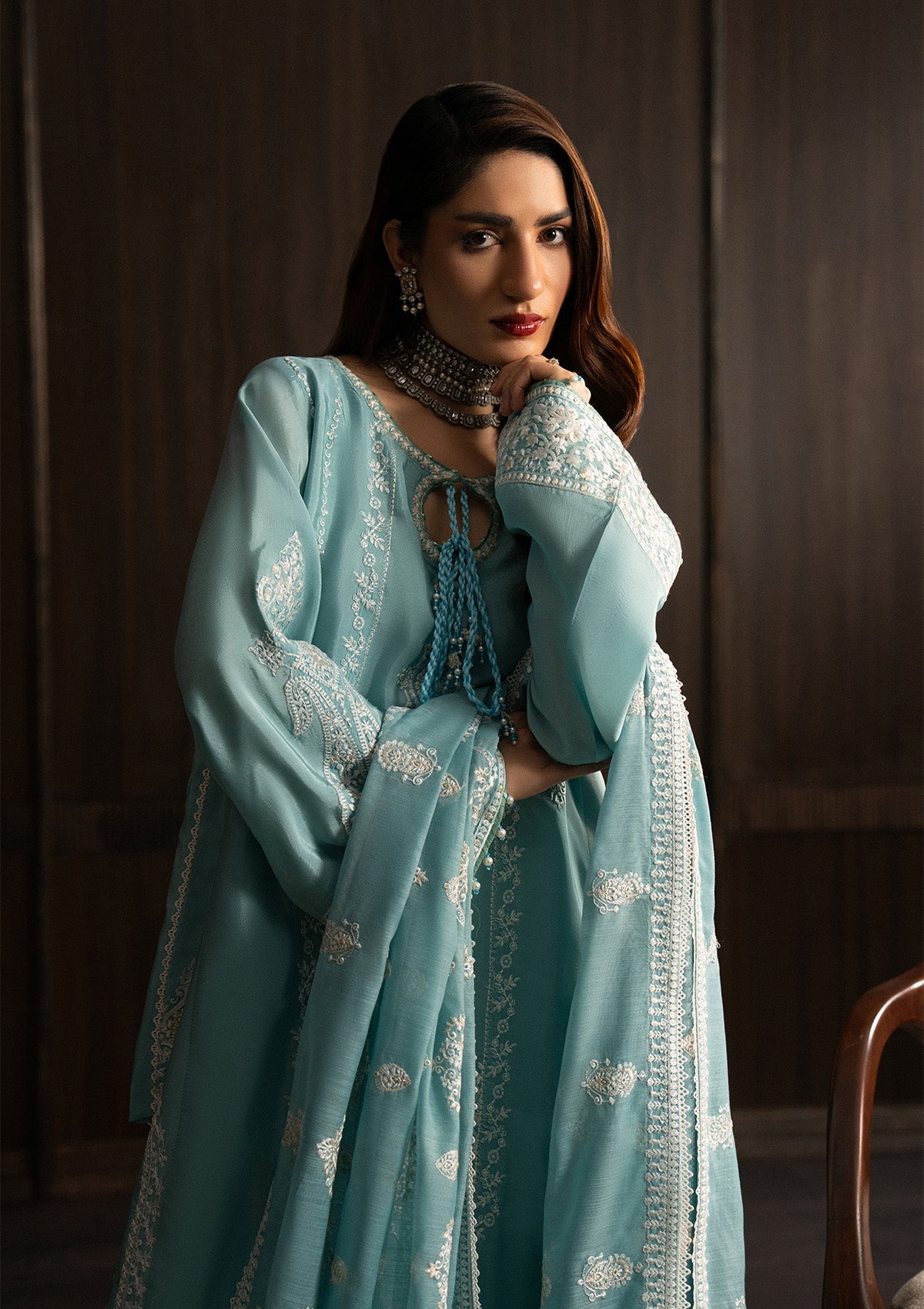 Aik Atelier | Lady Aik 25 | LOOK 08 - Formal Dress - available at Maria Faisal in UK and USA.