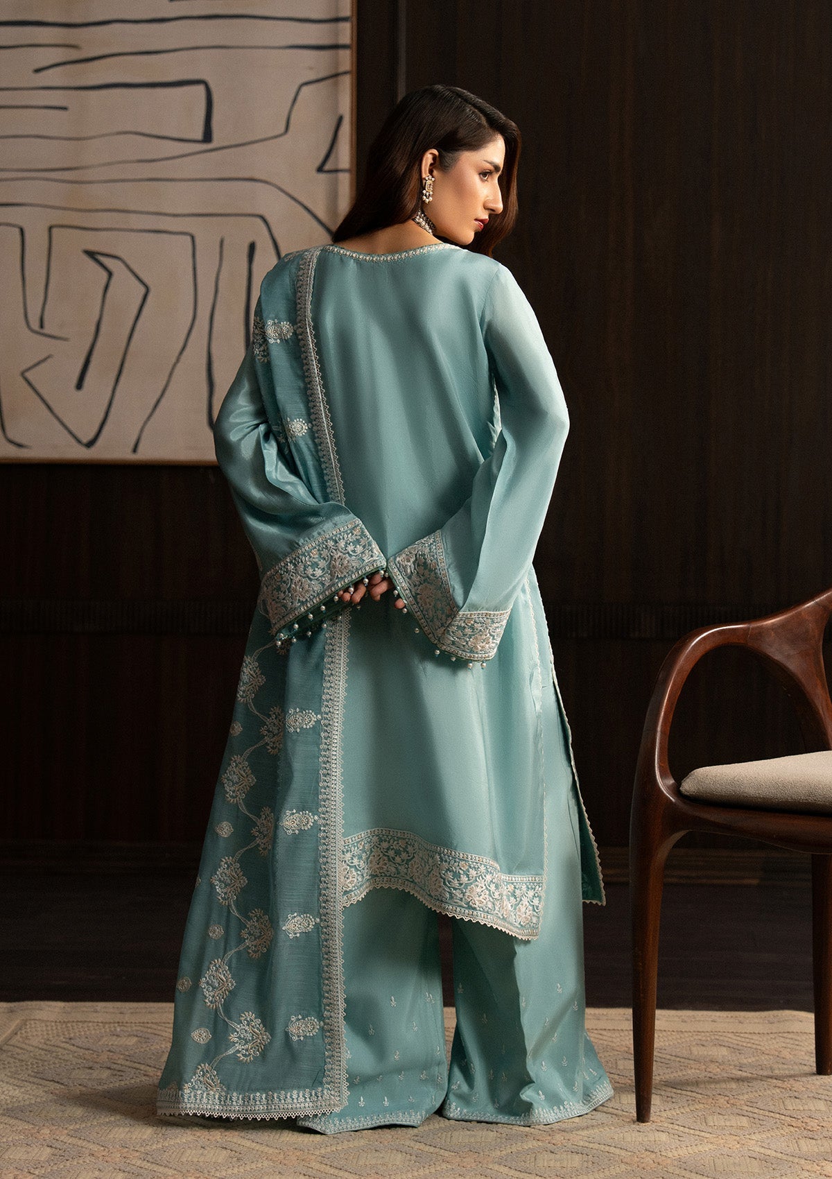 Aik Atelier | Lady Aik 25 | LOOK 08 - Formal Dress - available at Maria Faisal in UK and USA.