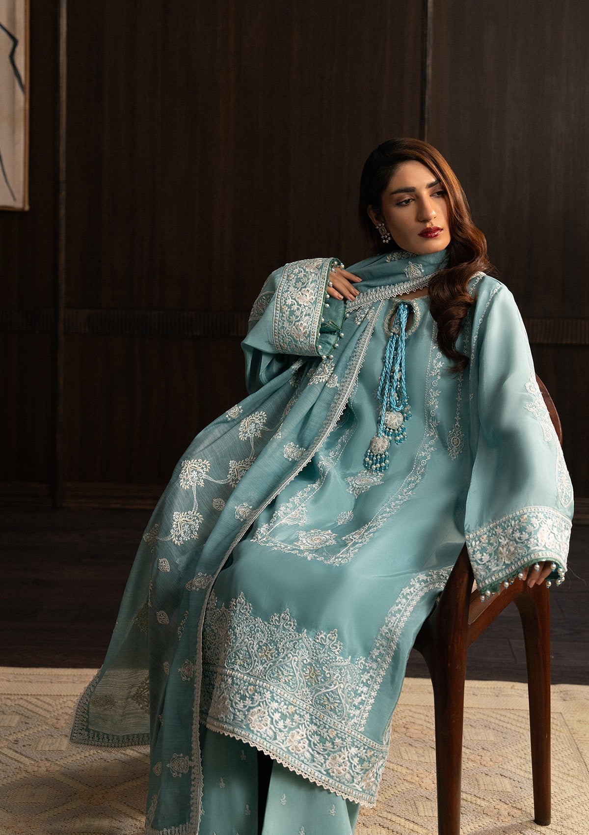 Aik Atelier | Lady Aik 25 | LOOK 08 - Formal Dress - available at Maria Faisal in UK and USA.