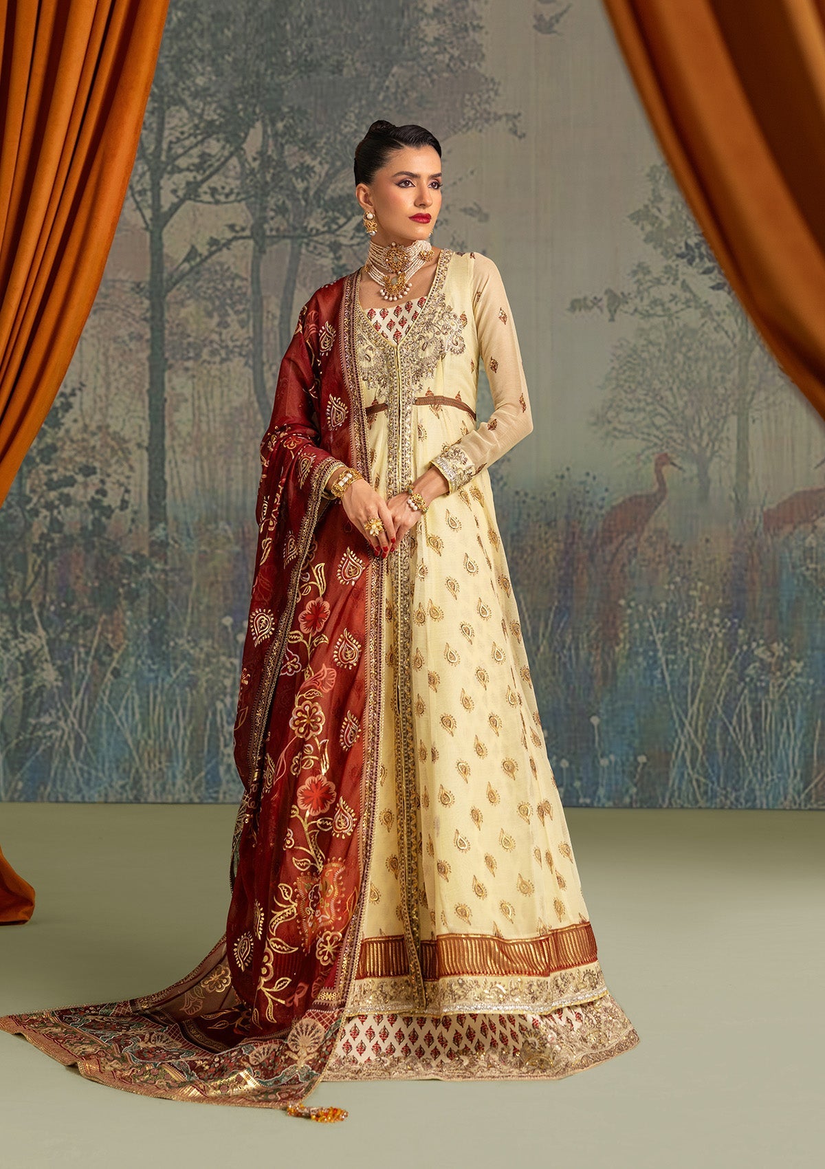 Aik Atelier | Lady Aik 26 | LOOK 03 - Formal Dress - available at Maria Faisal in UK and USA.