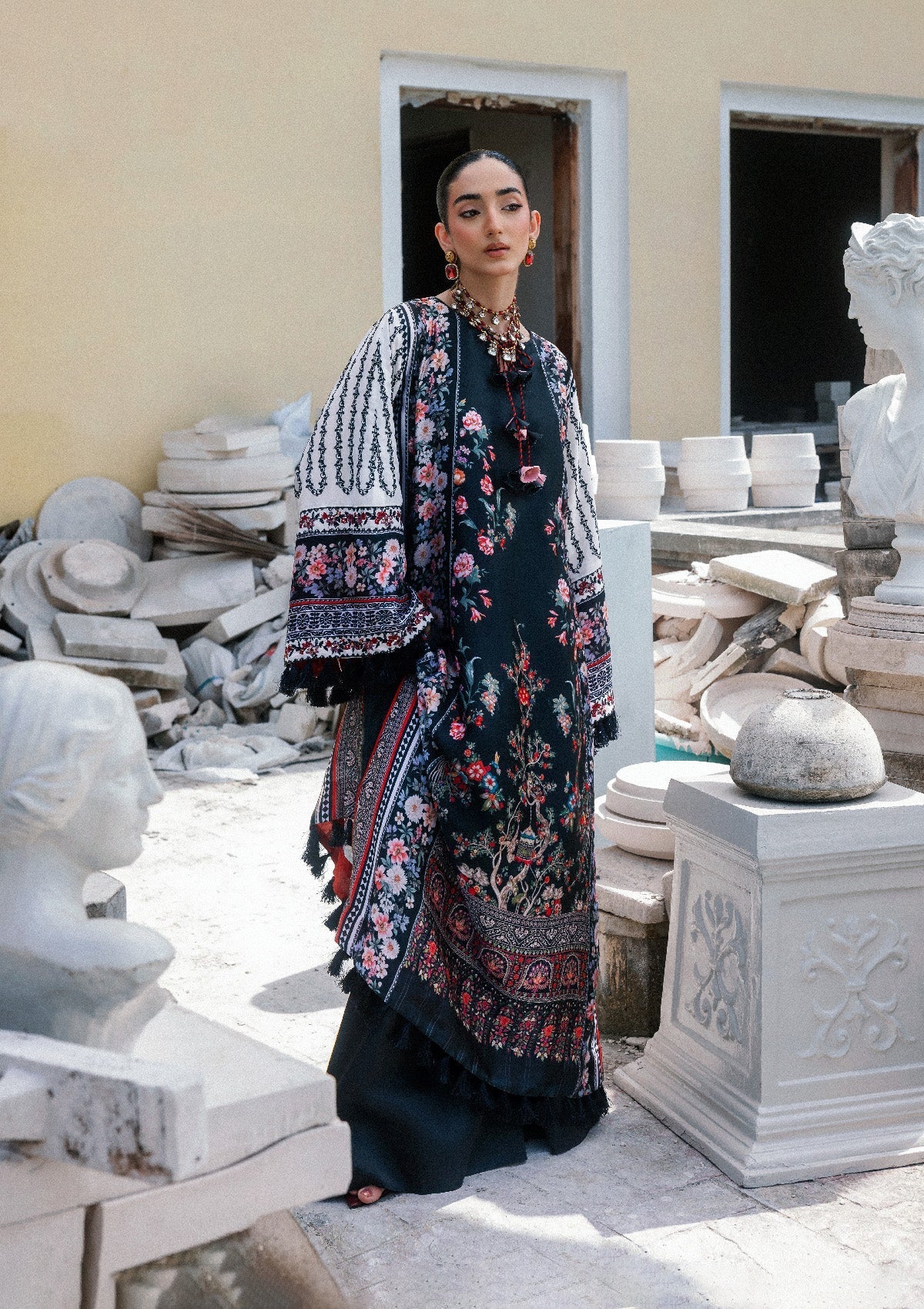 Aik Atelier | lady Aik 26 | Lady Aik - Look B2602 - Luxury Dress - available at Maria Faisal in UK and USA.