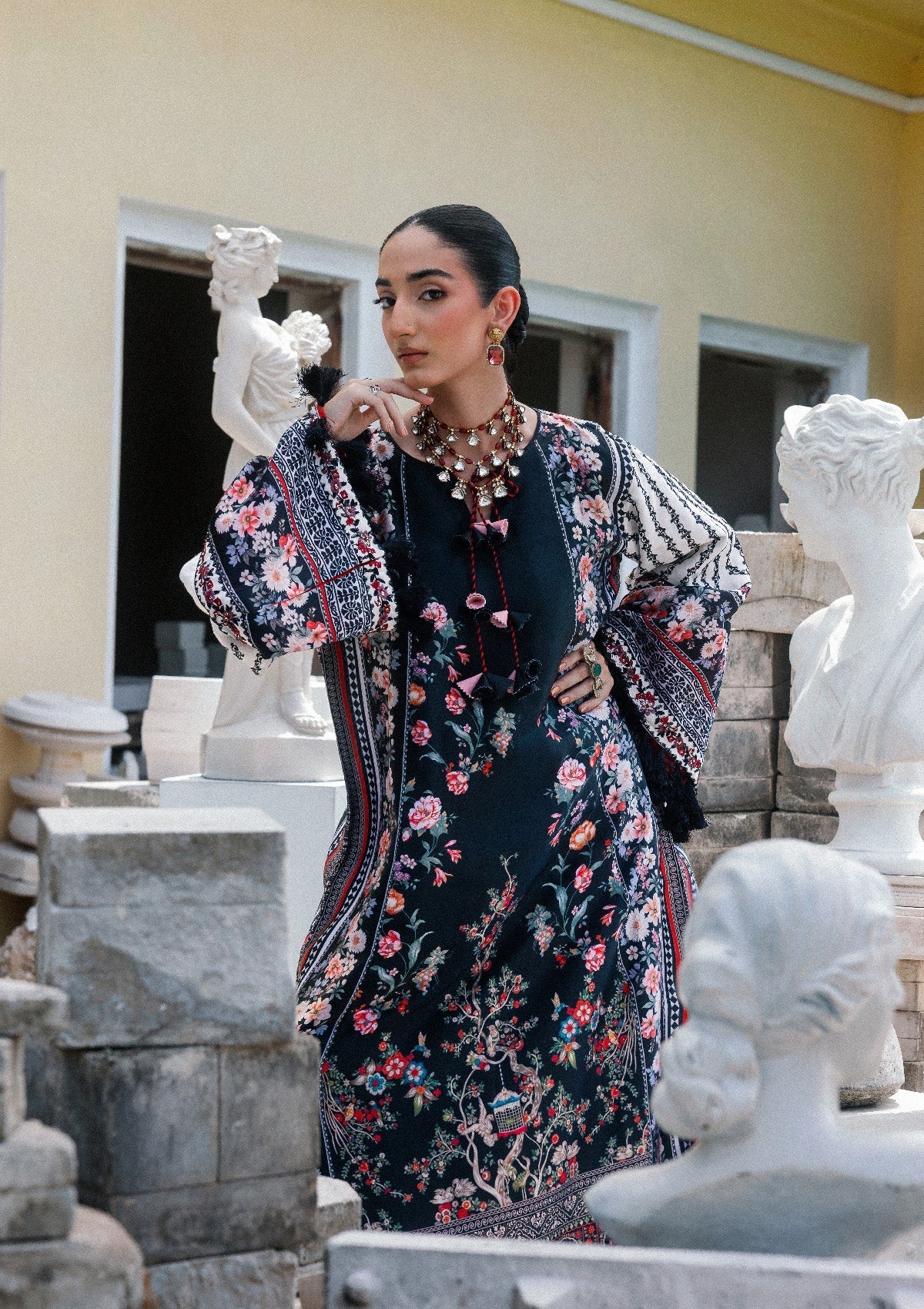 Aik Atelier | lady Aik 26 | Lady Aik - Look B2602 - Luxury Dress - available at Maria Faisal in UK and USA.