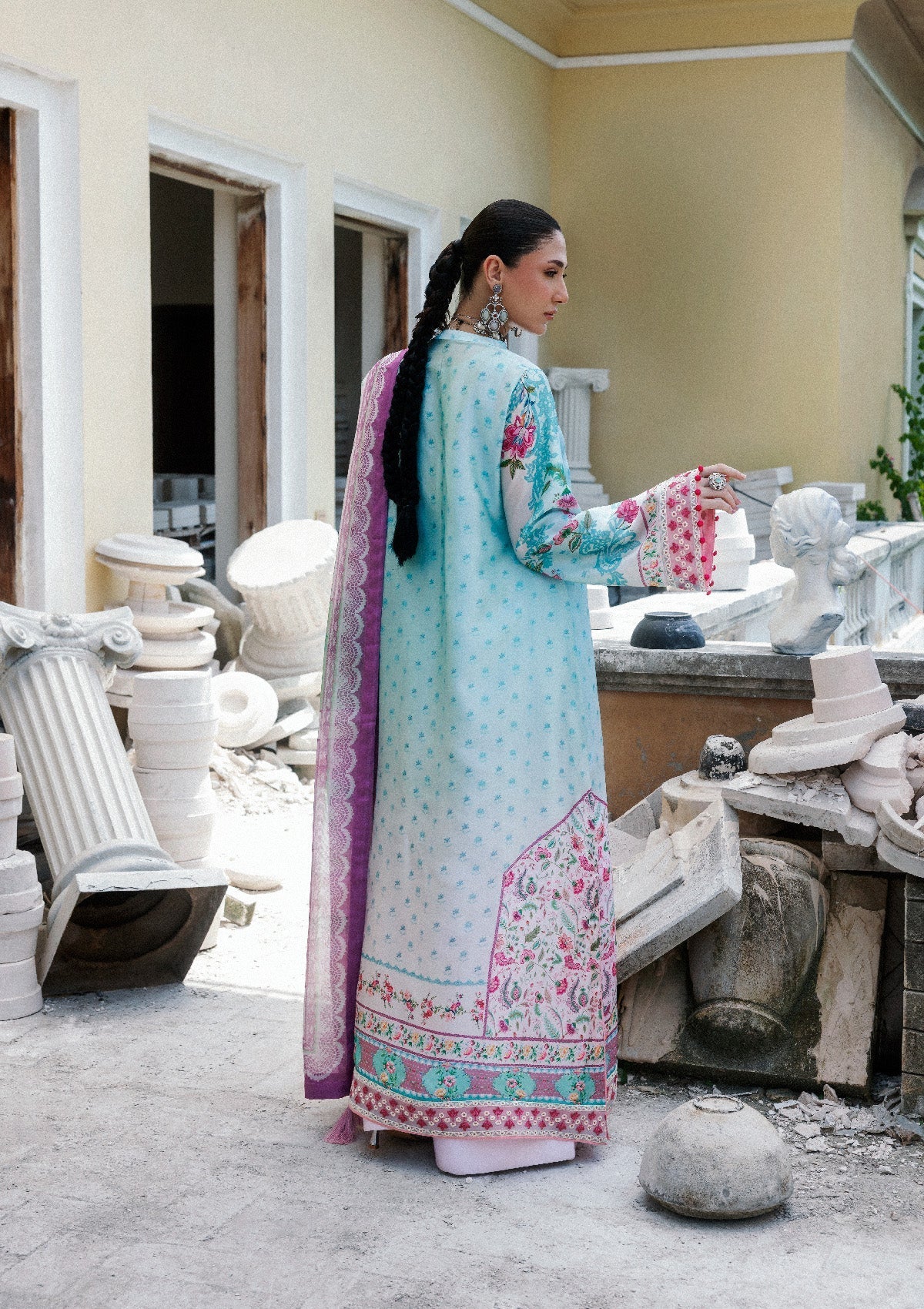 Aik Atelier | lady Aik 26 | Lady Aik - Look B2603 - Luxury Dress - available at Maria Faisal in UK and USA.