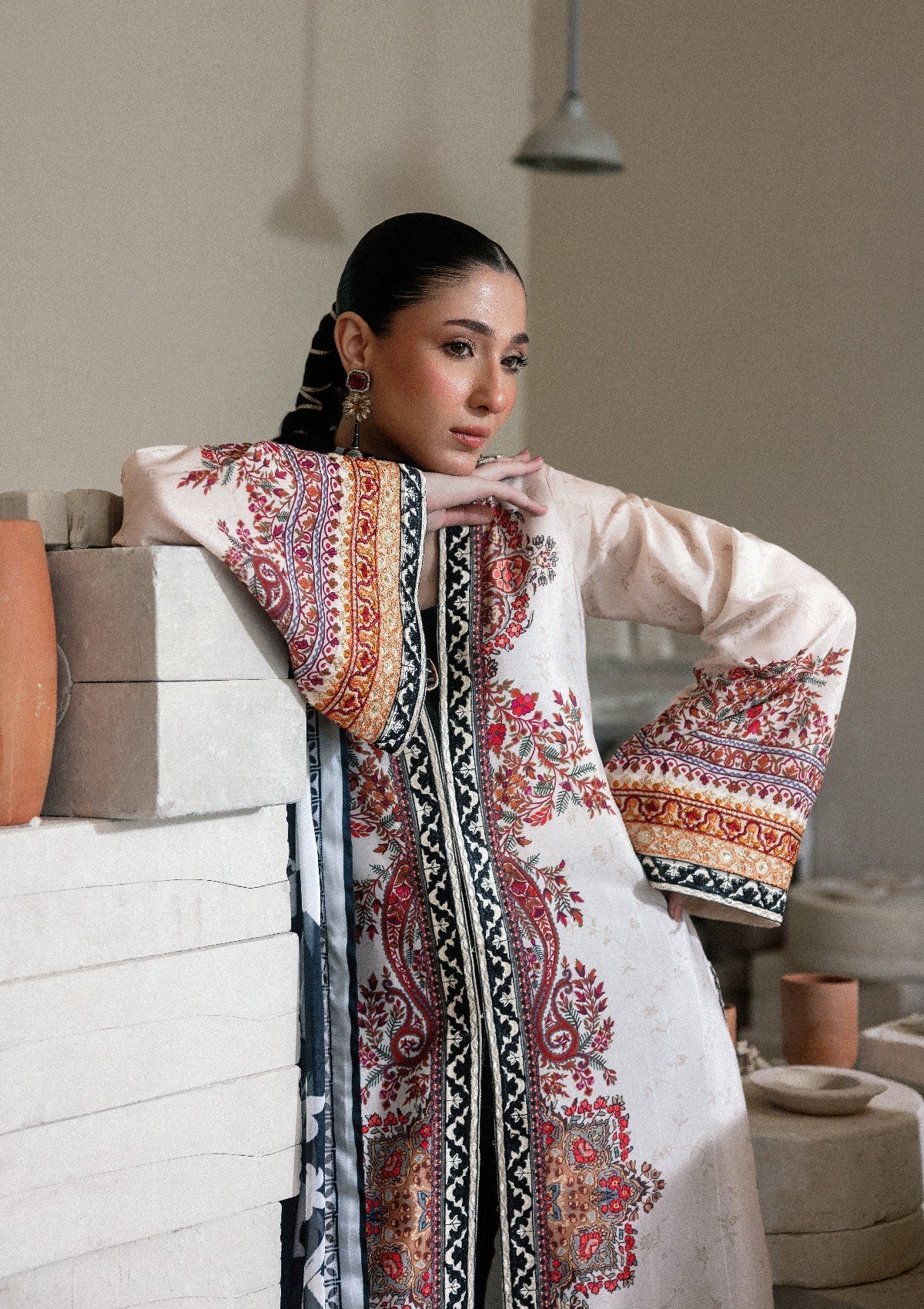 Aik Atelier | lady Aik 26 | Lady Aik - Look B2604 - Luxury Dress - available at Maria Faisal in UK and USA.