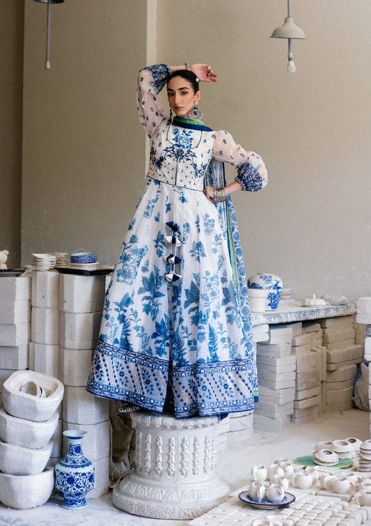 Aik Atelier | lady Aik 26 | Lady Aik - Look B2605 - Luxury Dress - available at Maria Faisal in UK and USA.