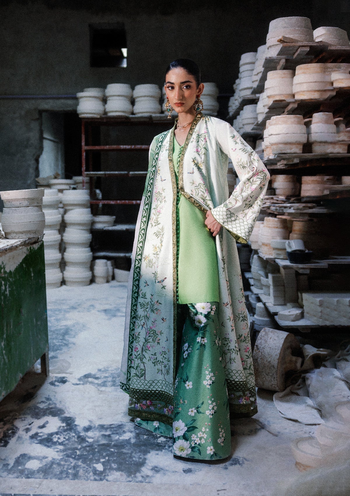 Aik Atelier | lady Aik 26 | Lady Aik - Look B2607 - Luxury Dress - available at Maria Faisal in UK and USA.