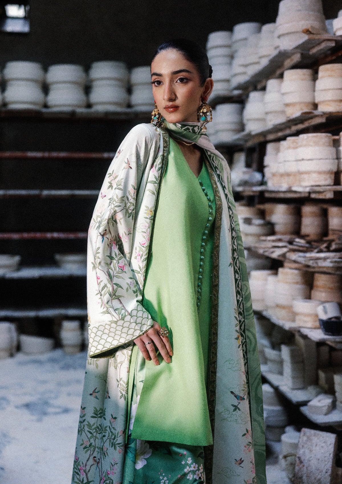 Aik Atelier | lady Aik 26 | Lady Aik - Look B2607 - Luxury Dress - available at Maria Faisal in UK and USA.