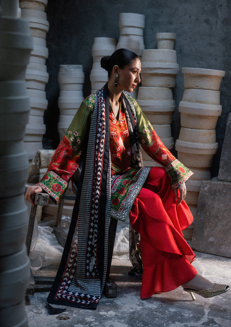 Aik Atelier | lady Aik 26 | Lady Aik - Look B2608 - Luxury Dress - available at Maria Faisal in UK and USA.