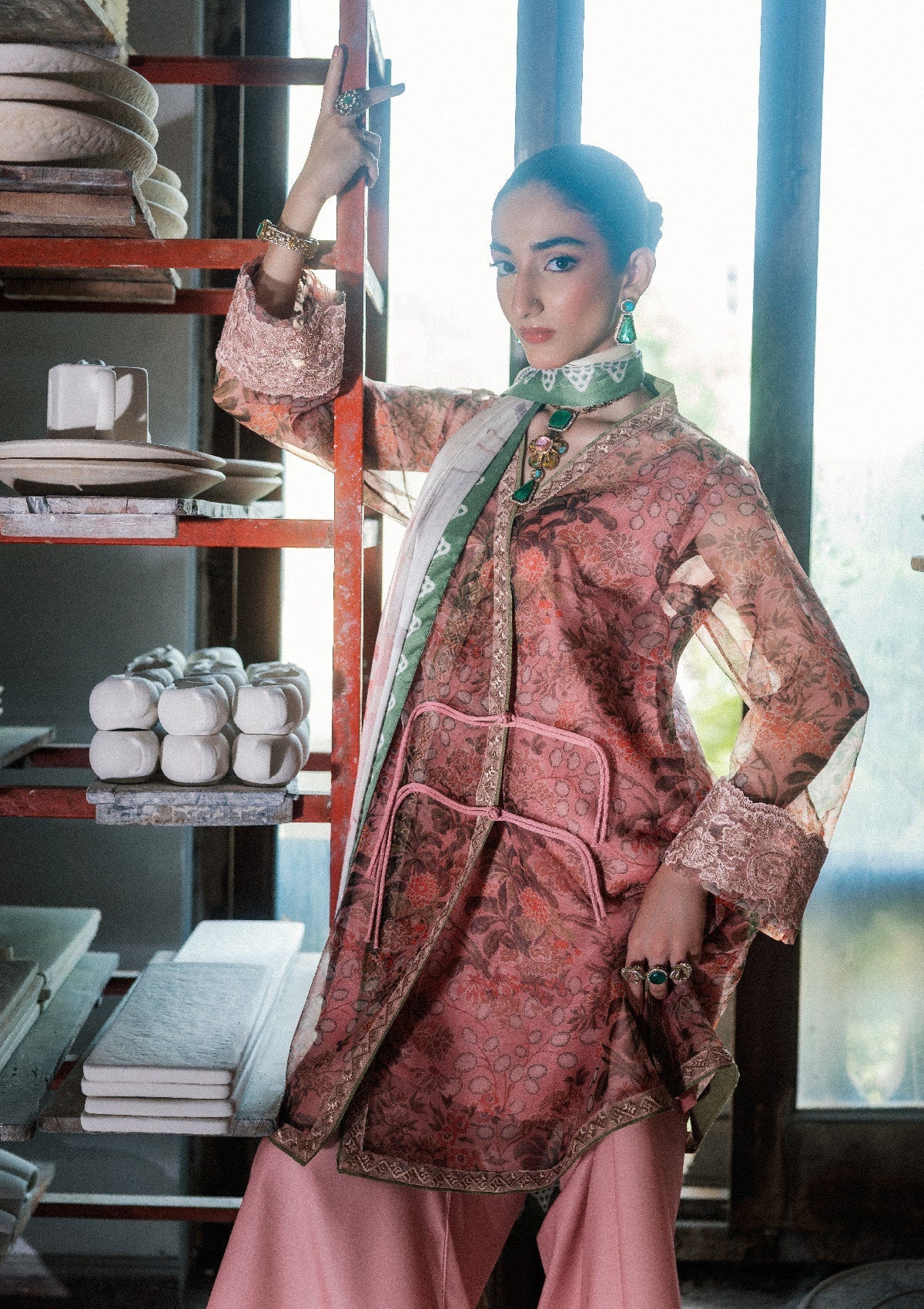 Aik Atelier | lady Aik 26 | Lady Aik - Look B2609 - Luxury Dress - available at Maria Faisal in UK and USA.