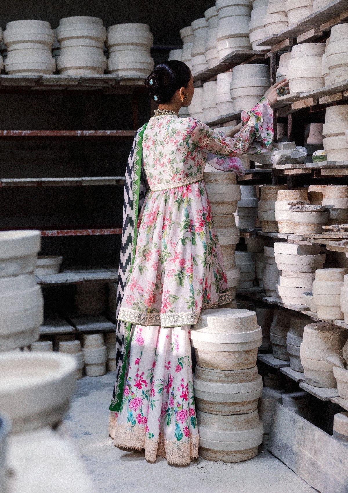 Aik Atelier | lady Aik 26 | Lady Aik - Look B2610 - Luxury Dress - available at Maria Faisal in UK and USA.