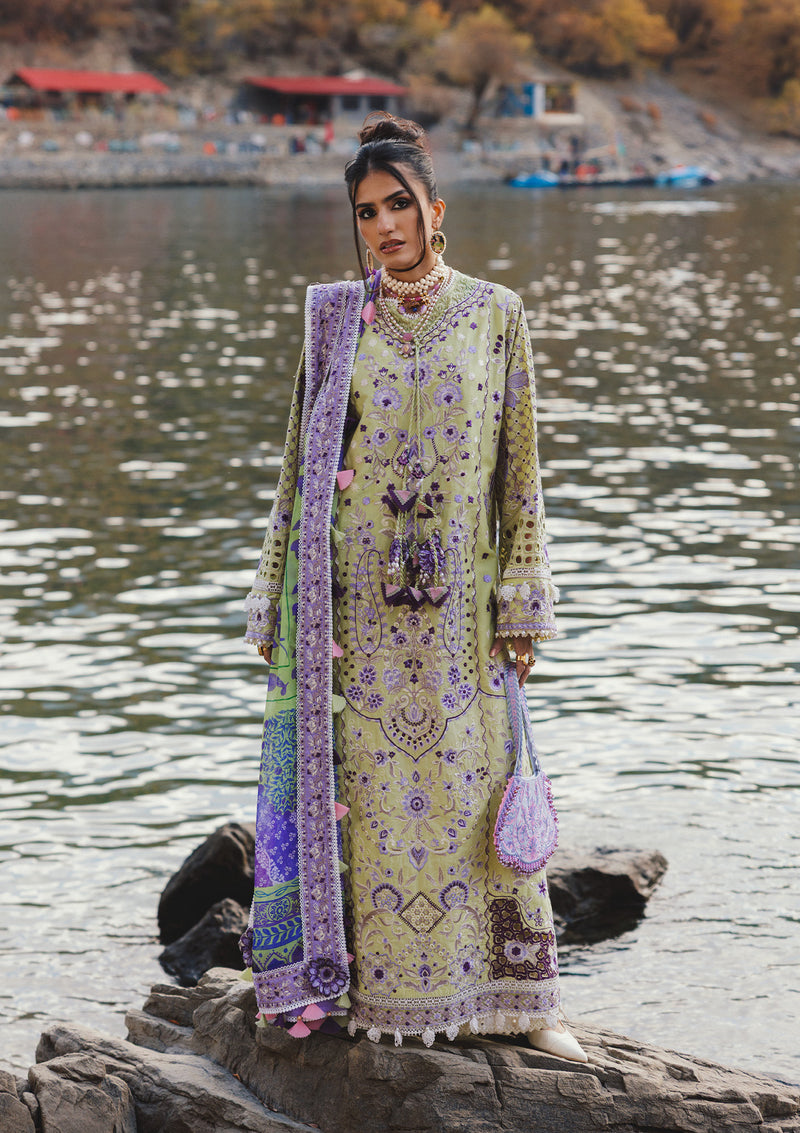 Aik Atelier | Lawn 26 | LOOK 10 - Dress - available at Maria Faisal in UK and USA.