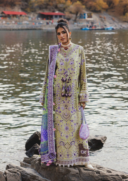 Aik Atelier | Lawn 26 | LOOK 10 - Dress - available at Maria Faisal in UK and USA.