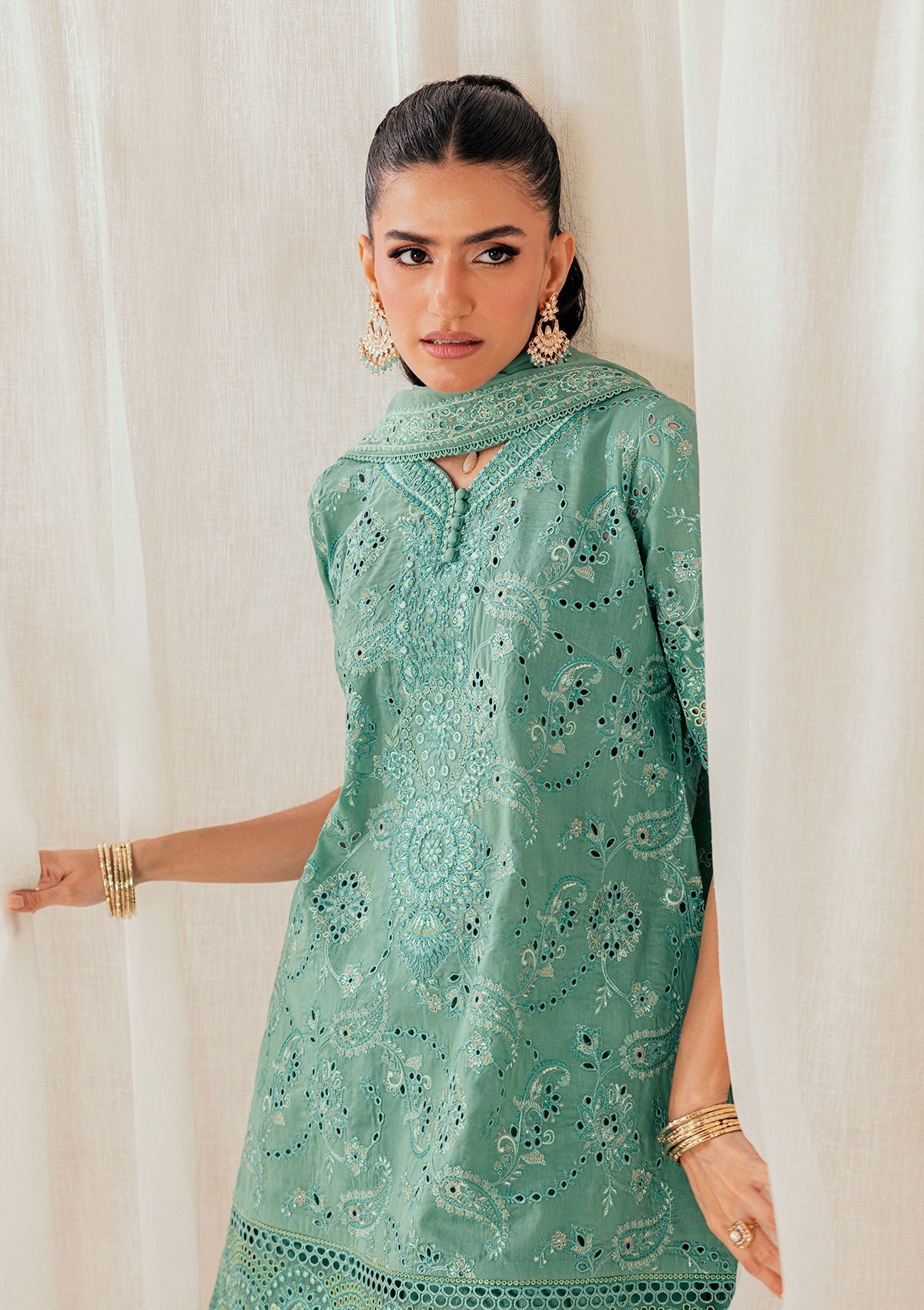 Aik Atelier | Lawn 26 | Look B2603A - Luxury Dress - available at Maria Faisal in UK and USA.