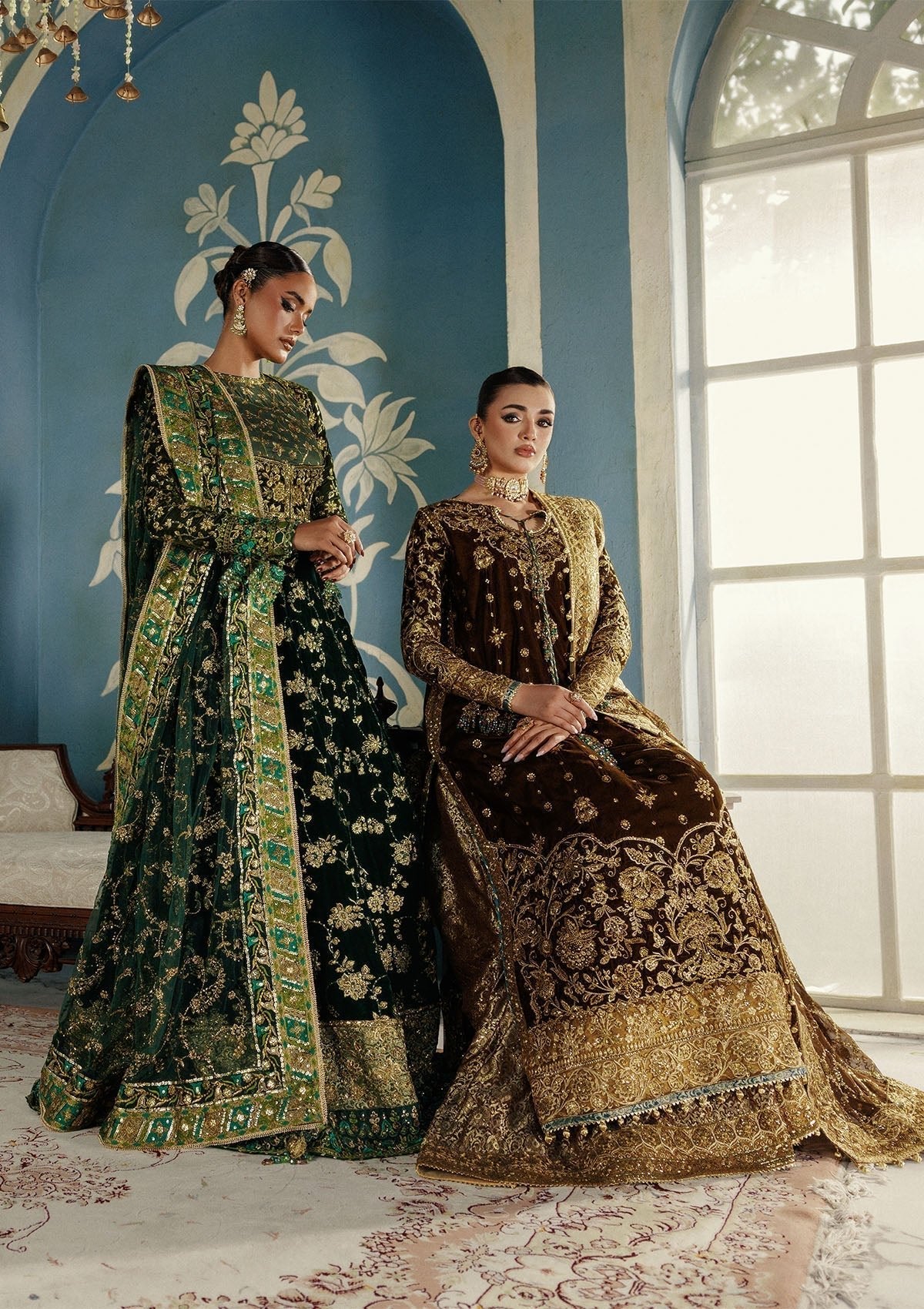 Aik Atelier | Udaipur Velvet 25 | LOOK 01 - Formal Wear - available at Maria Faisal in UK and USA