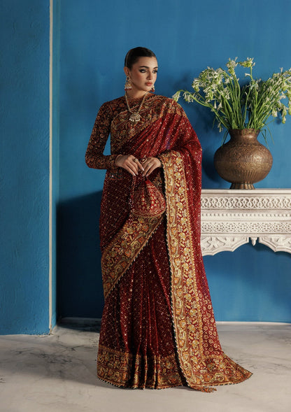 Aik Atelier | Udaipur Velvet 25 | LOOK 09 - Formal Wear - available at Maria Faisal in UK and USA
