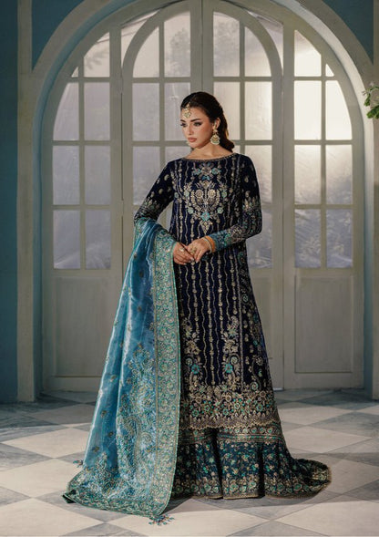 Aik Atelier | Udaipur Velvet 25 | LOOK 10 - Formal Wear - available at Maria Faisal in UK and USA