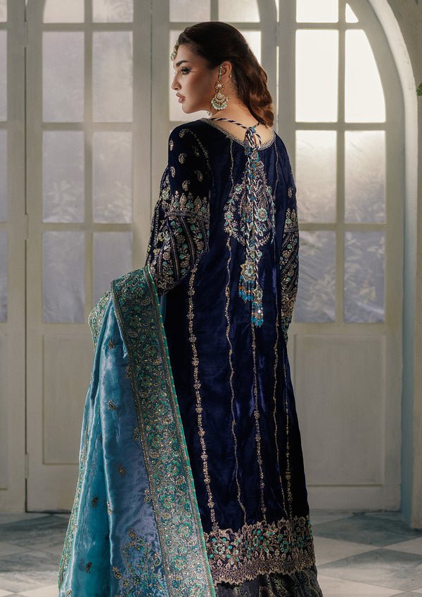 Aik Atelier | Udaipur Velvet 25 | LOOK 10 - Formal Wear - available at Maria Faisal in UK and USA