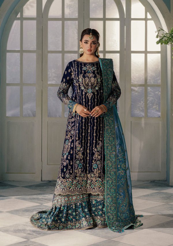 Aik Atelier | Udaipur Velvet 25 | LOOK 10 - Formal Wear - available at Maria Faisal in UK and USA
