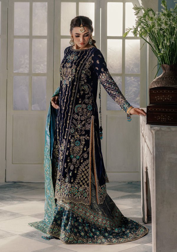 Aik Atelier | Udaipur Velvet 25 | LOOK 10 - Formal Wear - available at Maria Faisal in UK and USA