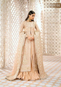 Aik Atelier Wedding Festive 24 LOOK 06 – Beige Designer Dress with intricate embroidery and embellishments. Shop wedding dresses at Maria Faisal.
