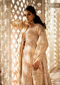 Aik Atelier Wedding Festive 24 LOOK 06 – Beige Designer Dress with intricate embroidery and embellishments. Shop wedding dresses at Maria Faisal.