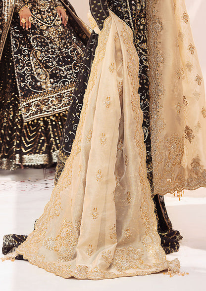 Aik Atelier | LIGHT GOLD TISSUE SHAWL - Designer Dress with Intricate embroidery and embellishments. Shop elegent wedding dress at Maria Faisal.