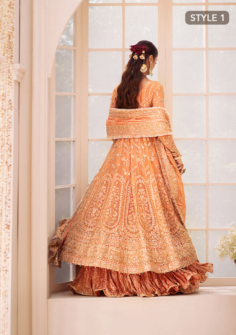 Aik Atelier | Wedding Festive 24 | LOOK 06 - Designer Dress with Intricate embroidery and embellishments. Shop elegent wedding dress at Maria Faisal.