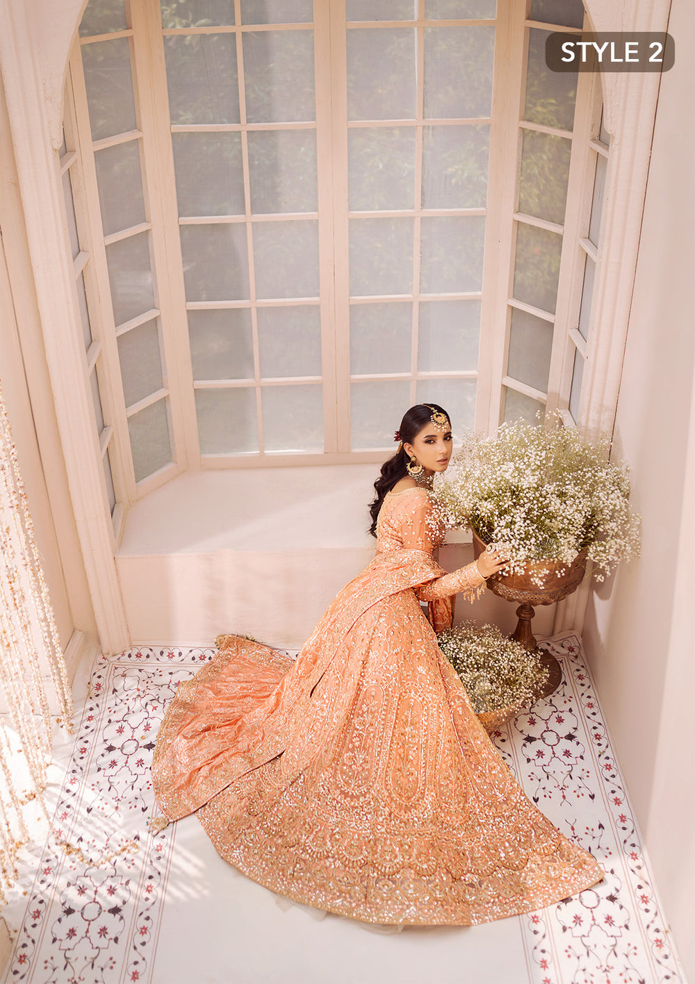 Aik Atelier | Wedding Festive 24 | LOOK 06 - Designer Dress with Intricate embroidery and embellishments. Shop elegent wedding dress at Maria Faisal.
