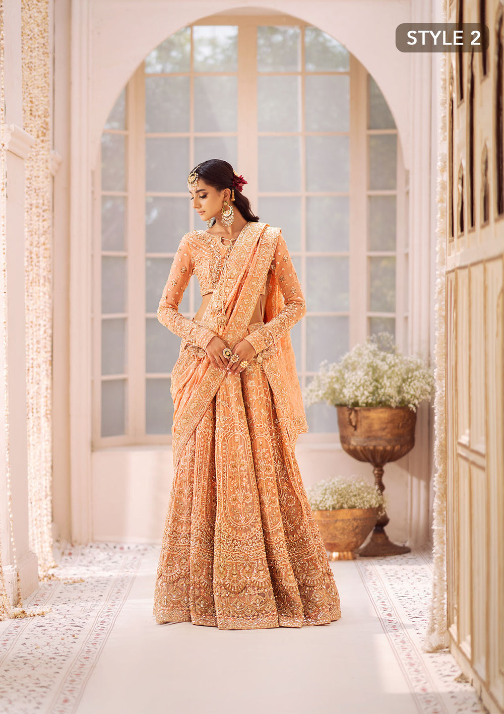 Aik Atelier | Wedding Festive 24 | LOOK 06 - Designer Dress with Intricate embroidery and embellishments. Shop elegent wedding dress at Maria Faisal.