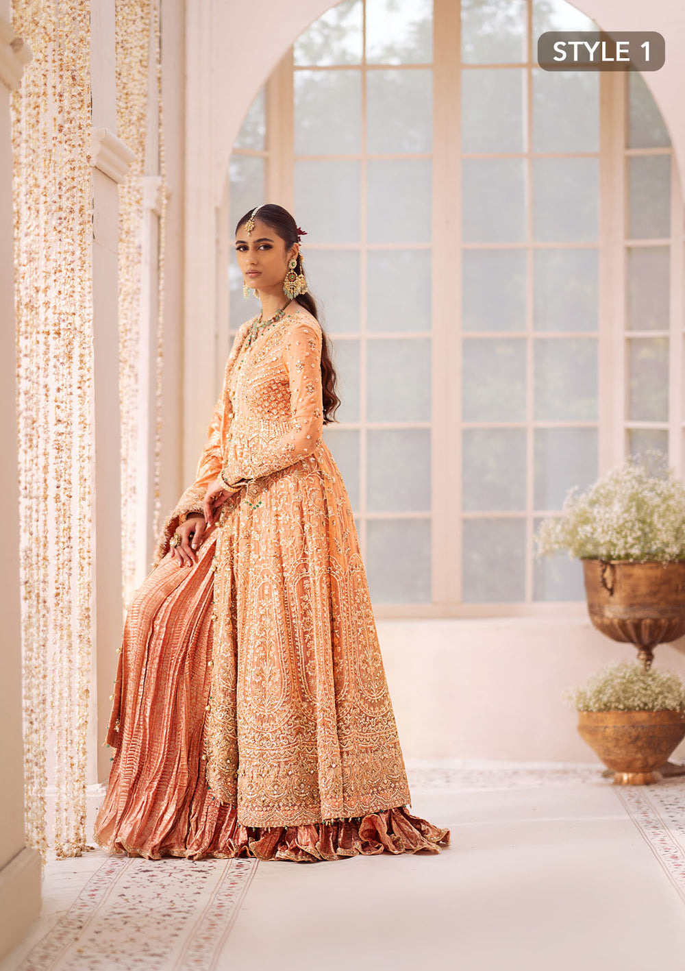 Aik Atelier | Wedding Festive 24 | LOOK 06 - Designer Dress with Intricate embroidery and embellishments. Shop elegent wedding dress at Maria Faisal.