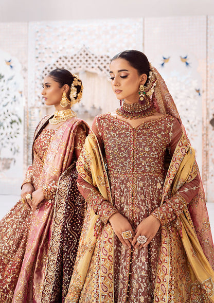 Aik Atelier Wedding Festive 24 Vol 2 LOOK 08 – Vermilion Pakistani Dress with intricate embroidery and embellishments. Shop elegant Asian dresses at Maria Faisal.