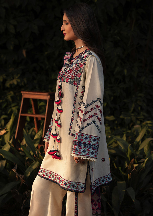 Aik Atelier | Roz Karandi 25 | LOOK 01 - Casual Dress - available at Maria Faisal in UK and USA.
