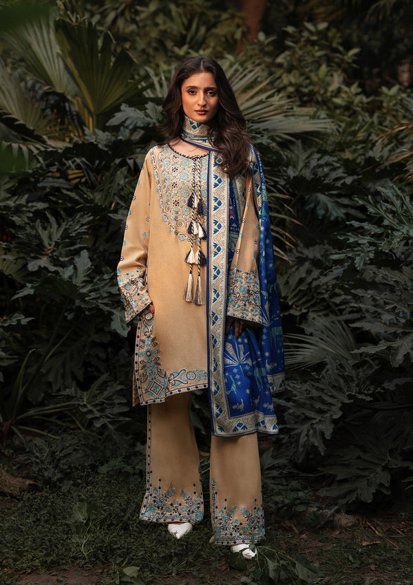 Aik Atelier | Roz Karandi 25 | LOOK 02 - Casual Dress - available at Maria Faisal in UK and USA.