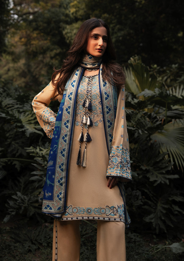Aik Atelier | Roz Karandi 25 | LOOK 02 - Casual Dress - available at Maria Faisal in UK and USA.